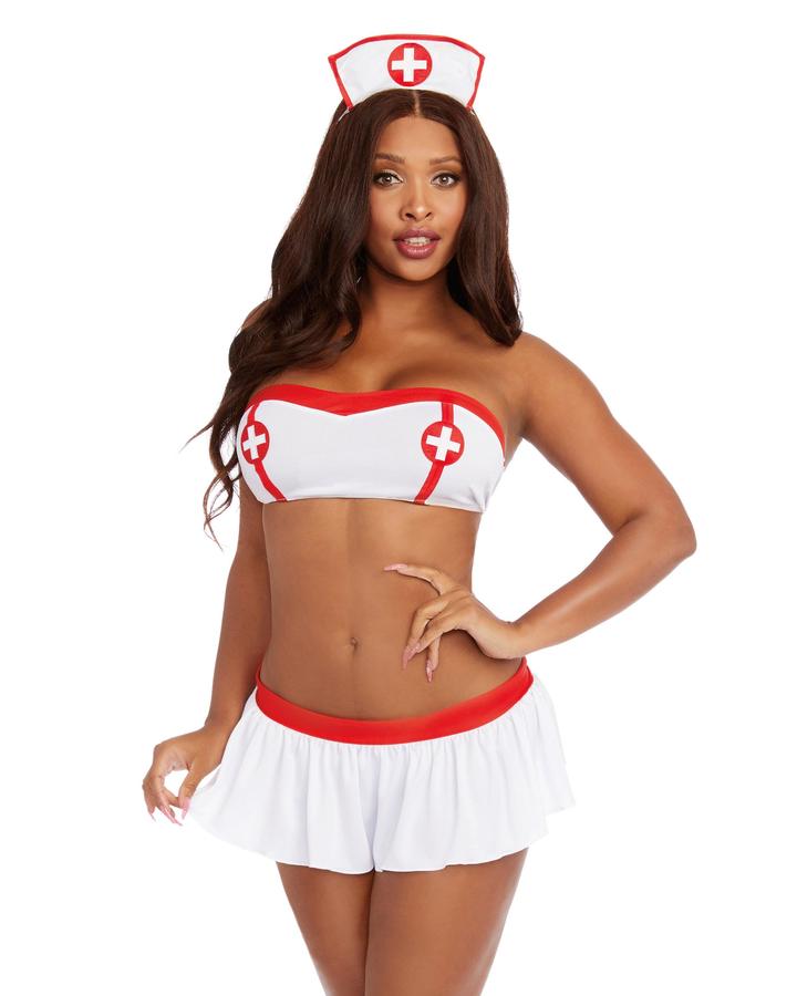 Dreamgirl Nurse Bedroom Costume Four-Piece Set - SP BOUTIQUE