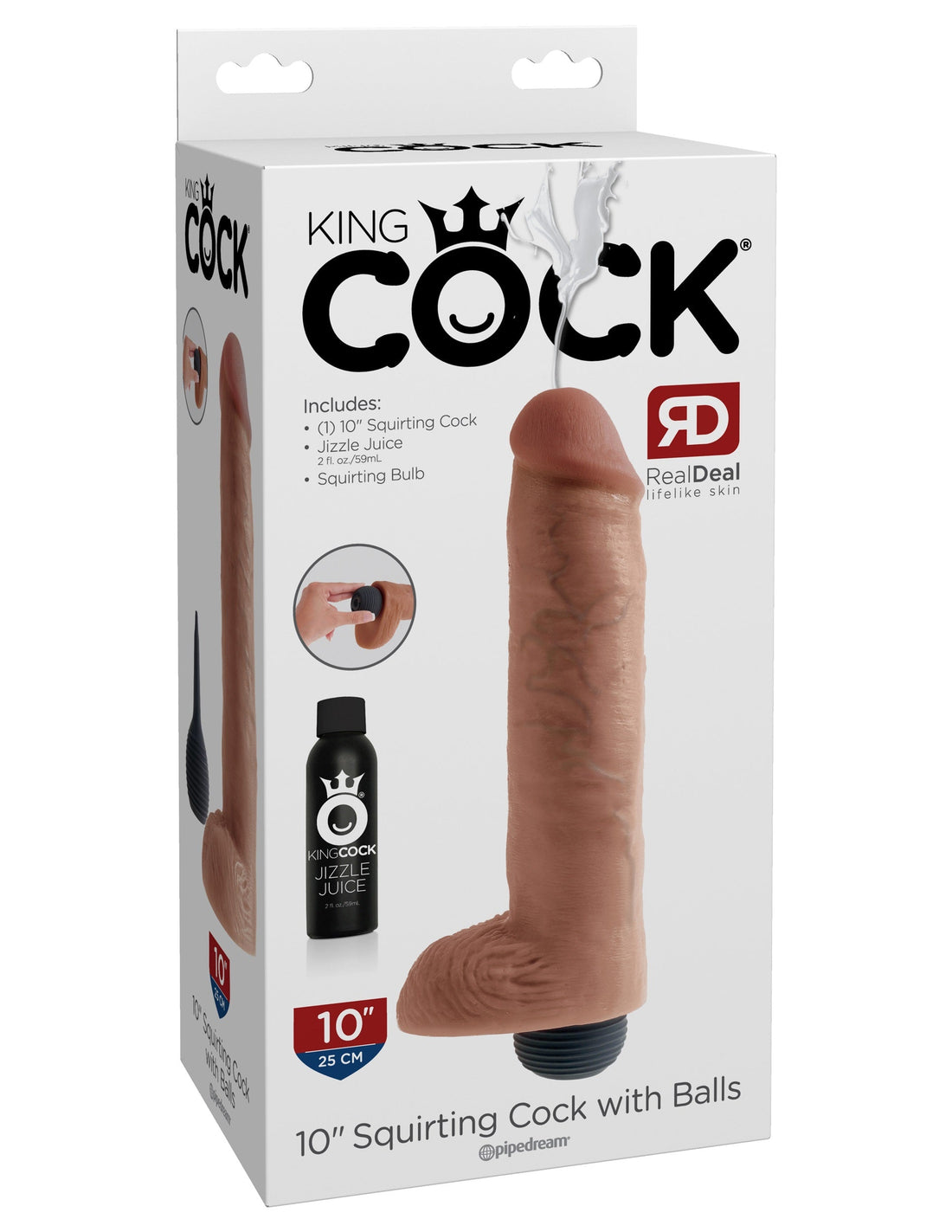King Cock Squirting Cock With Balls - SP BOUTIQUE