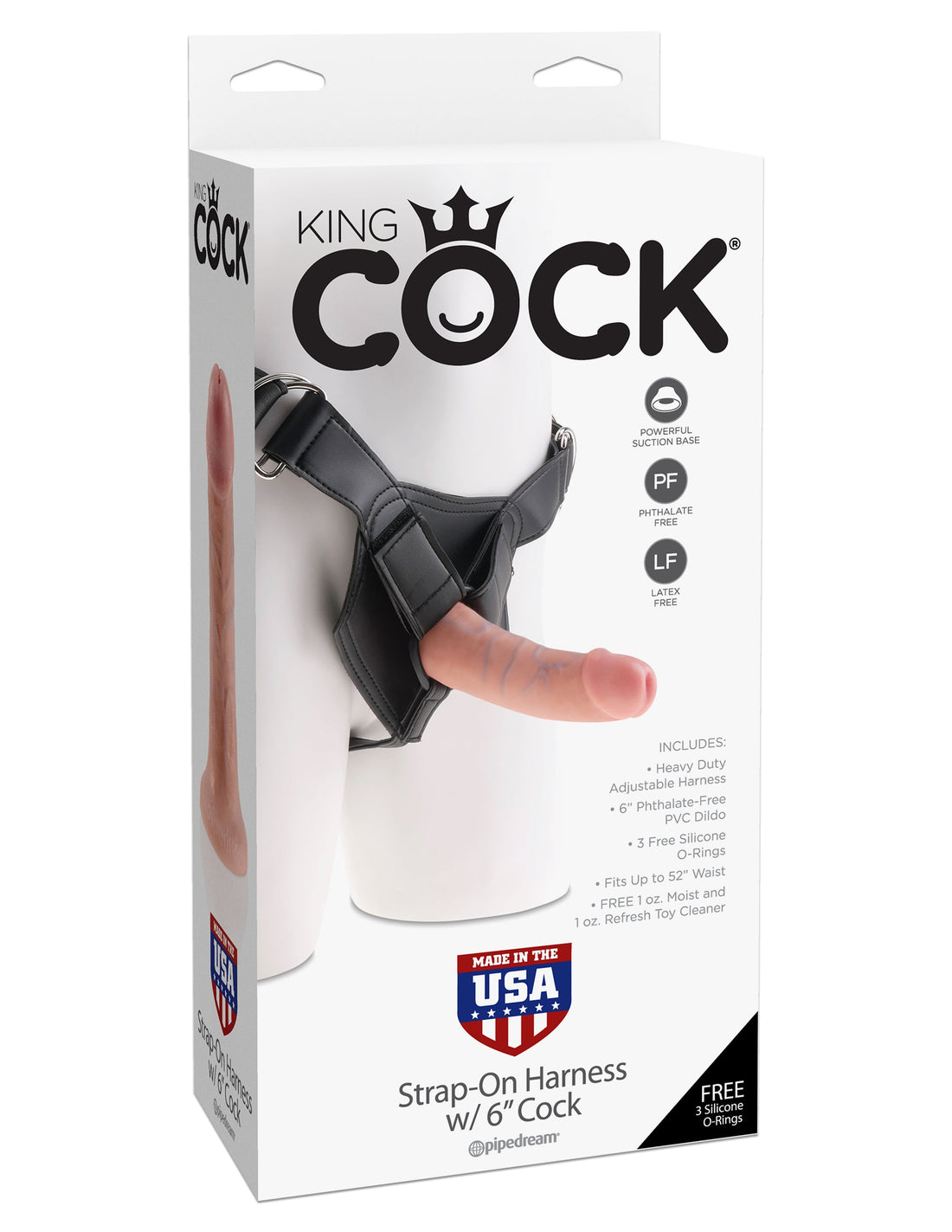King Cock Strap on Harness With Cock - SP BOUTIQUE
