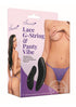 Secrets Rechargeable Silicone Lace G-String and Panty Vibe - SP BOUTIQUE