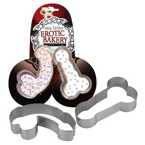 Willy Shaped Metal Cookie Cutters Set - Fun 2 Piece Set for Parties and Celebrations - SP BOUTIQUE