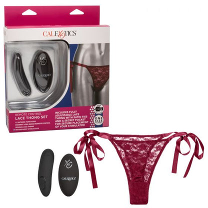 Remote Control Lace Thong Set - SP BOUTIQUE