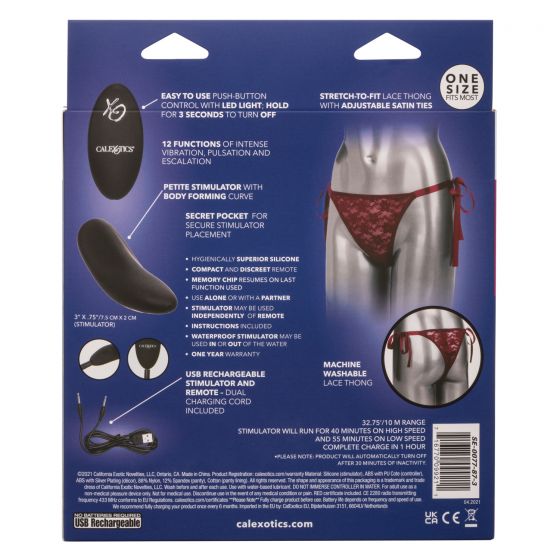 Remote Control Lace Thong Set - SP BOUTIQUE