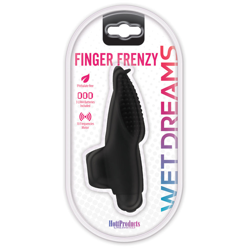 Wet Dreams Finger Frenzy 10-Function Vibrator - Textured Nubs &amp; Ridges for Ultimate Pleasure - SP BOUTIQUE