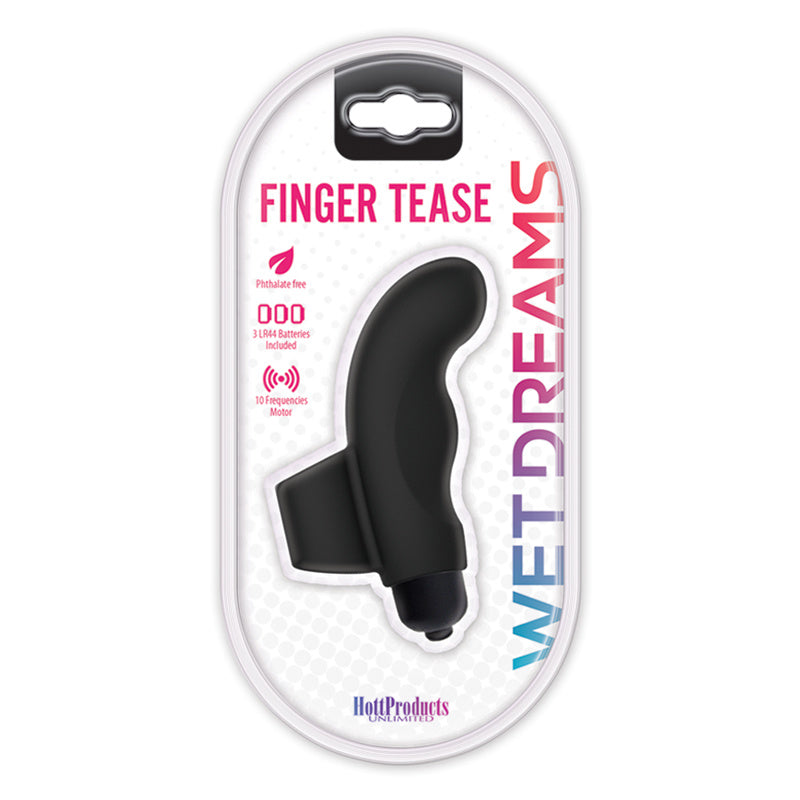 Wet Dreams Finger Tease Vibrator - 10 Frequency Waterproof Vibrating Finger Toy, Phthalate Free - SP BOUTIQUE