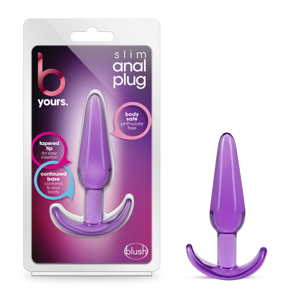 B Yours - Slim Anal Plug - Purple - SP BOUTIQUE